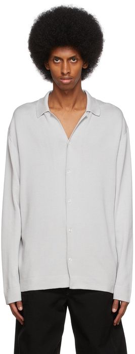Agnona Grey Knit Shirt