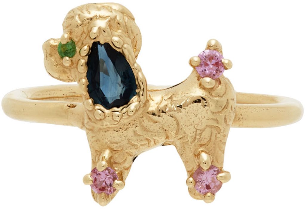 Alexandre Bergeron SSENSE Exclusive Gold Well Trained Puppy Ring