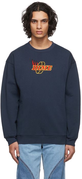 Dime Navy Garcons Crewneck Sweatshirt