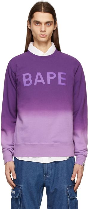 BAPE Purple Gradation Sweater