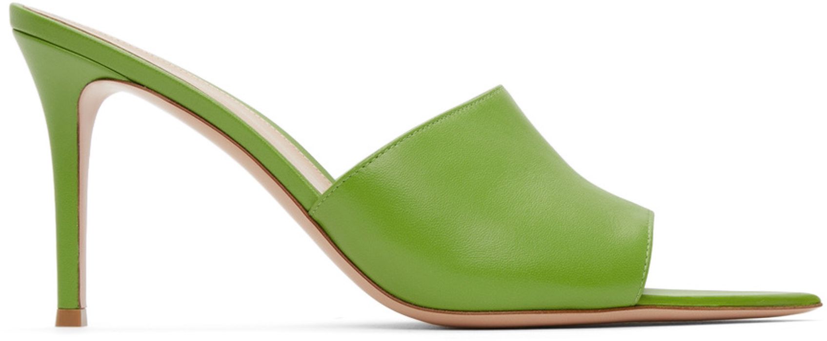 Gianvito Rossi Green Alise 85 Heeled Sandals