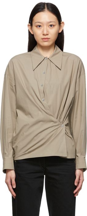 Lemaire Beige Twisted Shirt