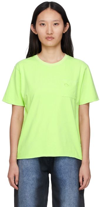 ERL Green Plain Pocket T-Shirt
