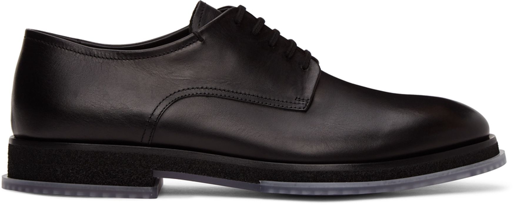 Giorgio Armani Black Lace-Up Derbys