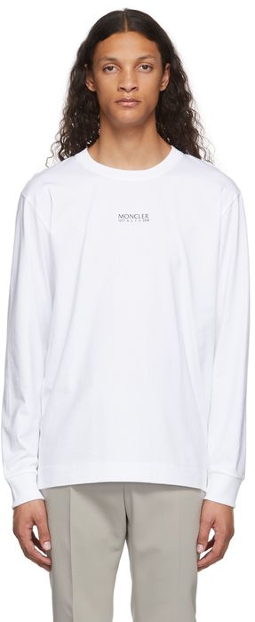 Moncler Genius 6 Moncler 1017 ALYX 9SM White Logo Long Sleeve T-Shirt