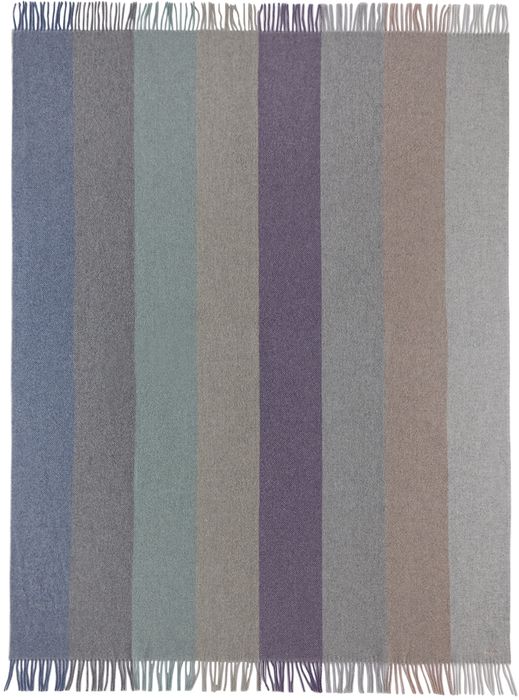 Paul Smith Multicolor Wool Muted Stripe Blanket