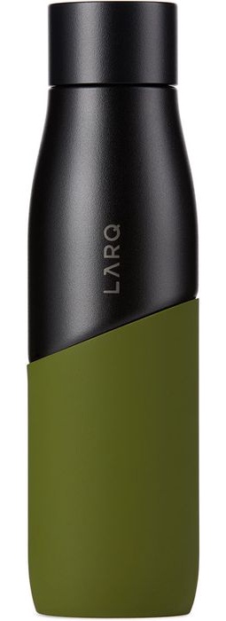 LARQ Black & Green Movement Self-Cleaning Bottle, 24 oz / 710 mL