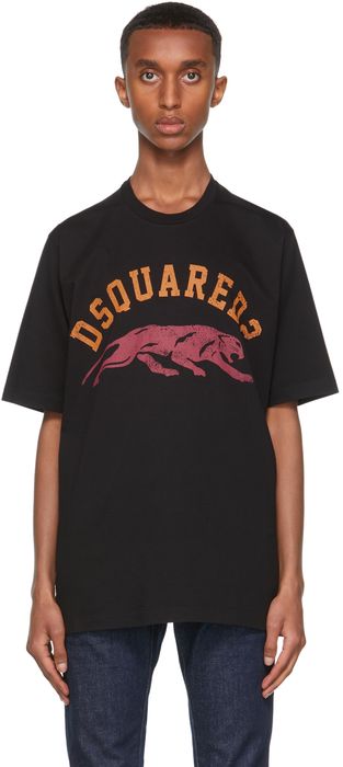 Dsquared2 Black Tiger Slouch T-Shirt - Shop and save up to 70% at 