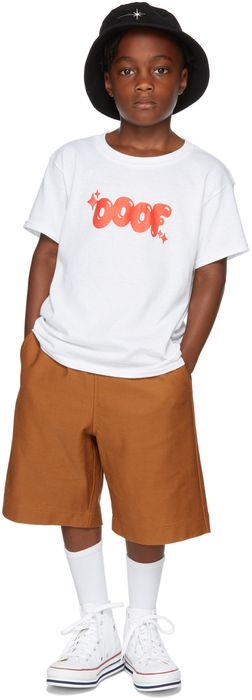OOOF SSENSE Exclusive Kids White & Red Logo T-Shirt