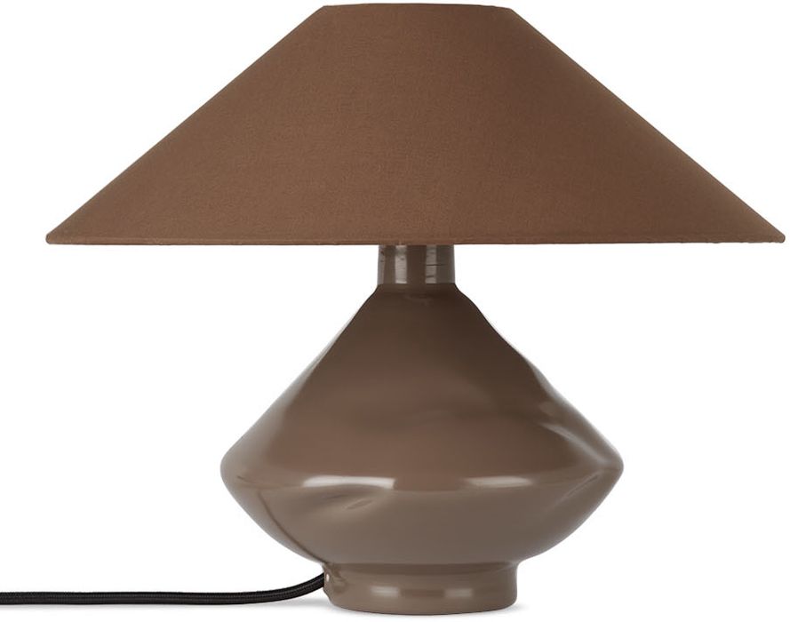 Los Objetos Decorativos Brown Conical Table Lamp