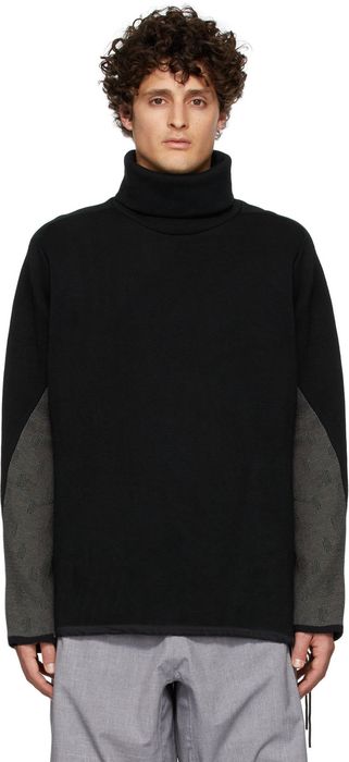 BYBORRE Black Turtleneck Sweater