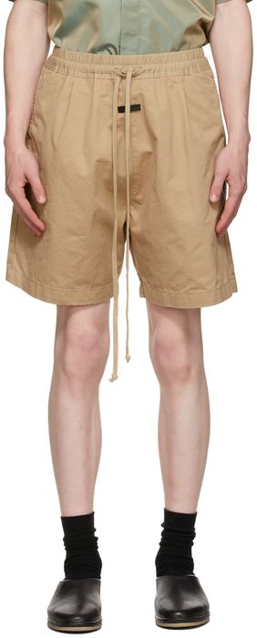 Fear of God Beige Trouser Shorts