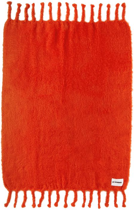 Jil Sander SSENSE Exclusive Orange Mohair Blanket