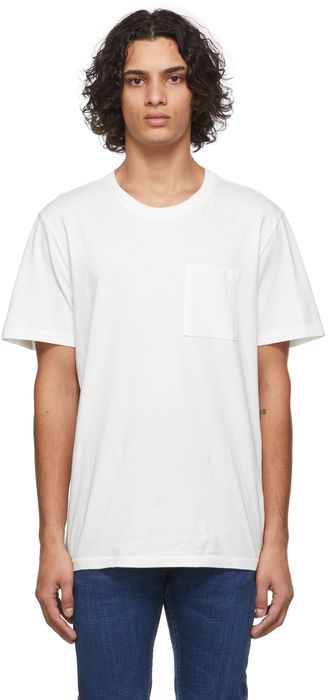 Nudie Jeans Off-White Roy One Pocket T-shirt