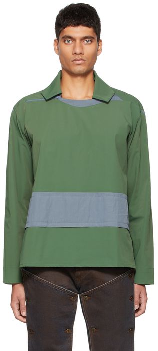 Kiko Kostadinov Green Chaster Pullover Sweater