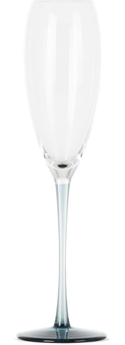 SGHR Sugahara Indigo RISICARE Champagne Glass, 6.1 oz / 180 ml
