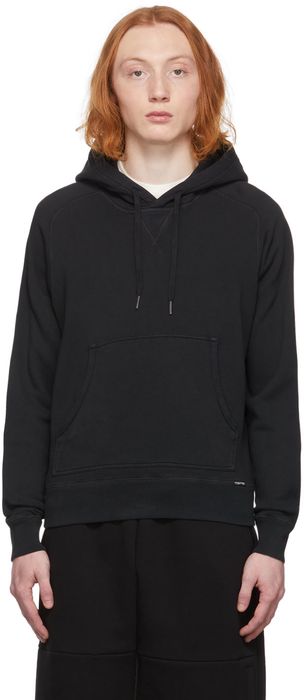 TOM FORD Black French Terry Hoodie
