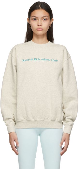Sporty & Rich Grey 'Athletic Club' Sweatshirt