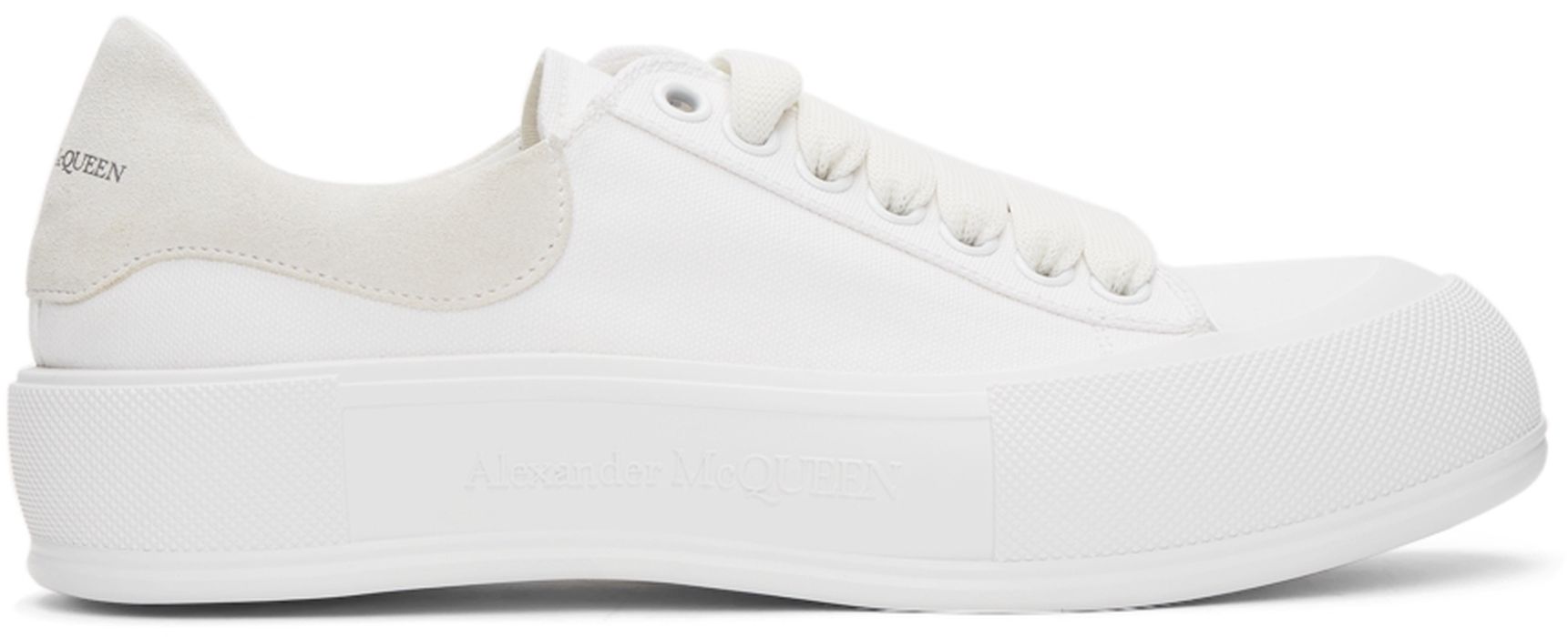 Alexander McQueen White Pimsoll Sneakers
