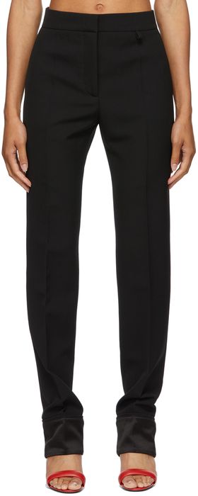 Givenchy Black Wool Tricotine Trousers