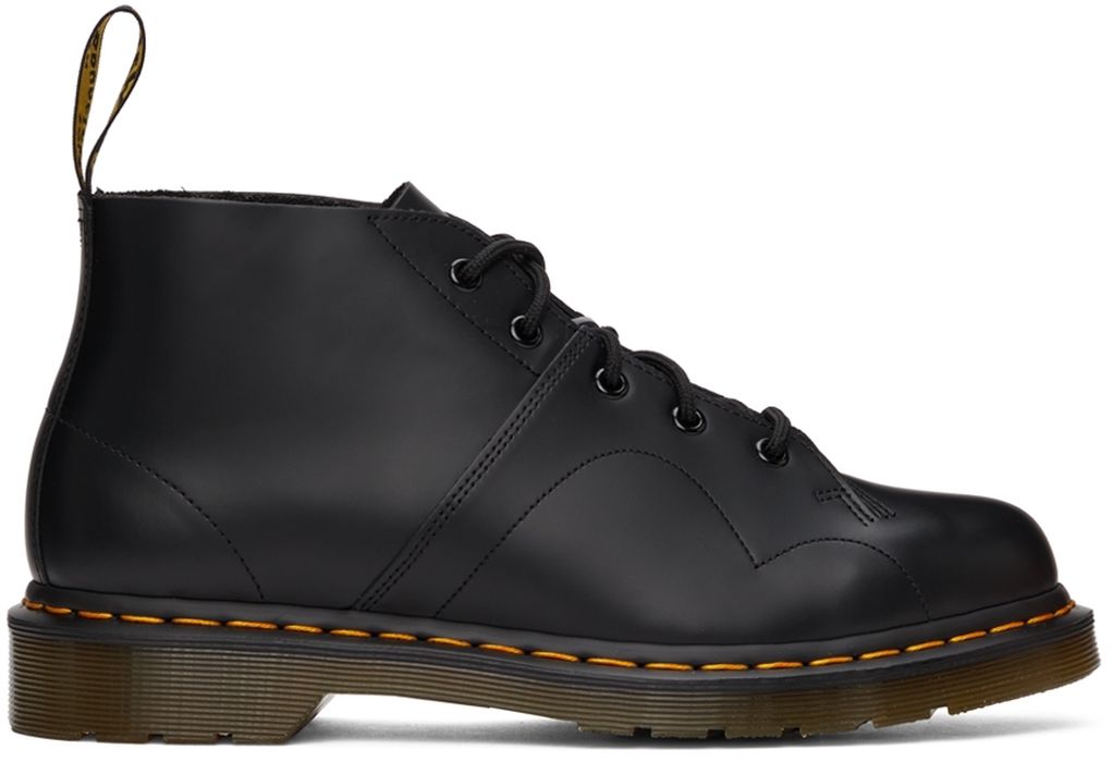 Dr. Martens Black Smooth Church Boots