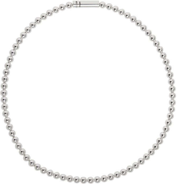 Le Gramme Silver 'Le 51 Grammes' Polished Bead Necklace