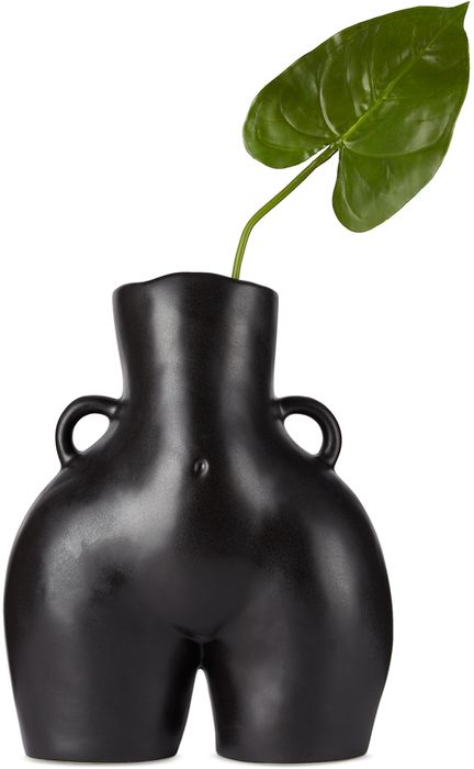 Anissa Kermiche Black Ceramic Love Handles Vase