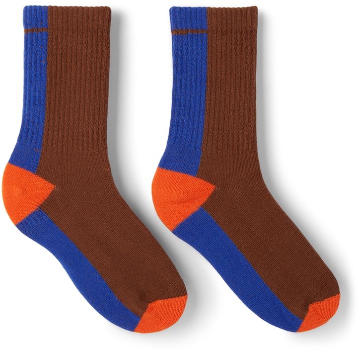 Repose AMS Kids Brown & Blue Sporty Socks