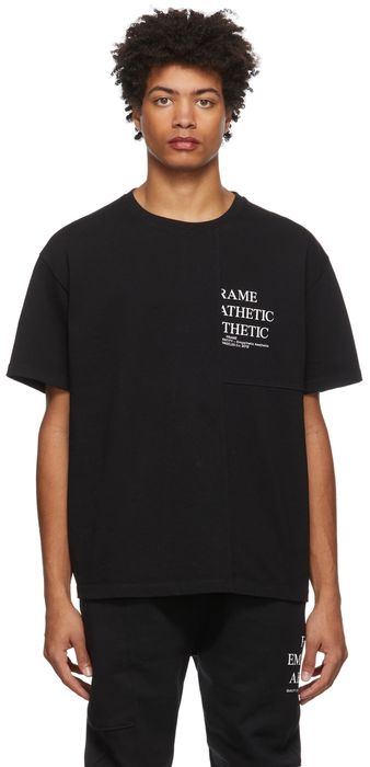 Frame Black Modern Blocking T-Shirt