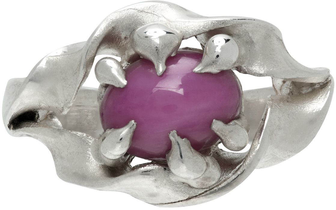 MGN Silver & Pink Gladria Ring