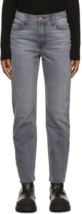 B Sides Grey Arts Mid Straight Jeans