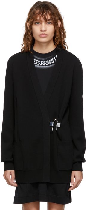 Givenchy Black Padlock Cardigan