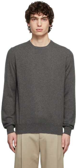 Loro Piana Grey Baby Cashmere Classic Sweater