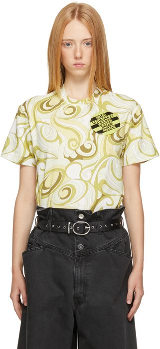 Raf Simons Green & Yellow Graphic T-Shirt