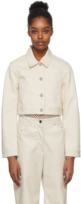 Deveaux New York Off-White Vera Denim Jacket