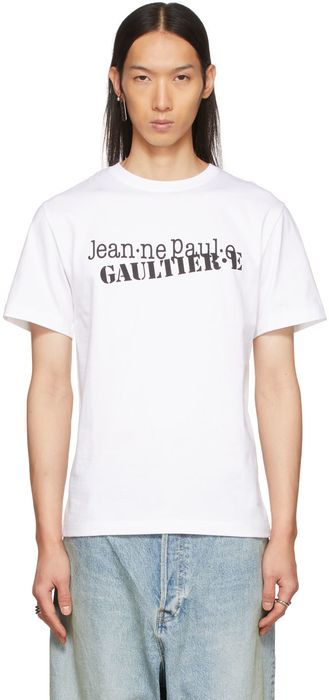 Jean Paul Gaultier White 'Jean·ne Paul·e Gaultier·e' T-Shirt