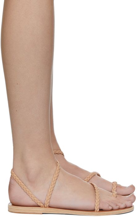 Ancient Greek Sandals Tan Eleftheria Sandals
