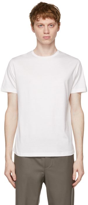 Loro Piana White Soft Silk Cotton T-Shirt
