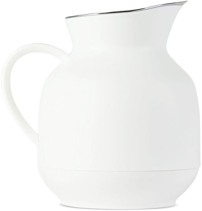 Stelton White Amphora Vacuum Tea Jug, 1 L