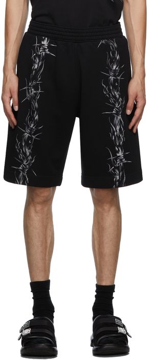 Givenchy Black Barbed Wire Shorts