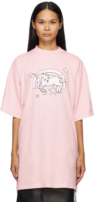 VETEMENTS Pink Magic Unicorn T-Shirt