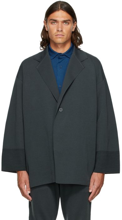 CFCL Grey Wool Milan Enwrap Blazer