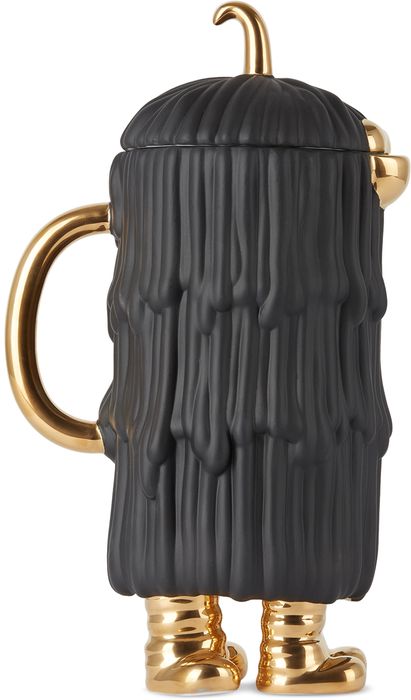 L'OBJET Black & Gold Haas Brothers Djuna Coffee & Tea Pot, 1.4 L