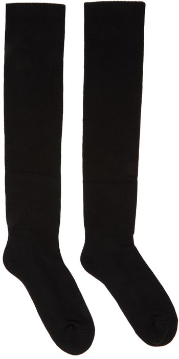 Rick Owens Black Knee-High Socks