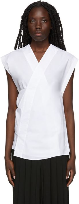 MM6 Maison Margiela White Multi Wear Shirt