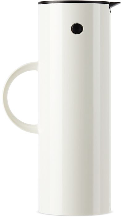 Stelton White Vacuum Jug, 1L