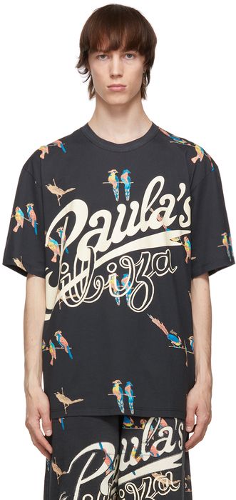 Loewe Black Paula's Ibiza Parrot T-Shirt