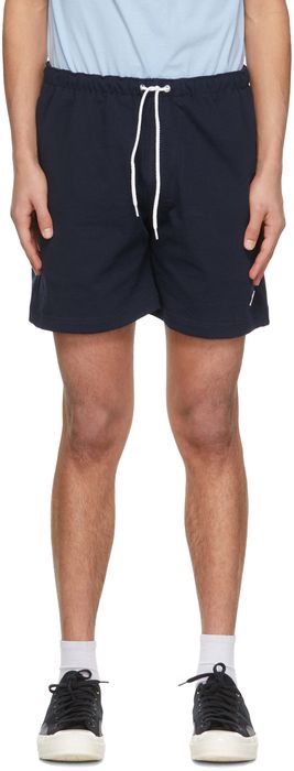 Noah Navy Winged Foot Rugby Shorts