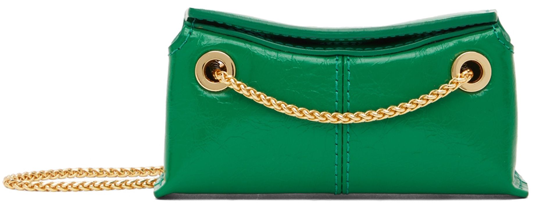 BONBOM Green The Volon Edition Leather Mini Shoulder Bag