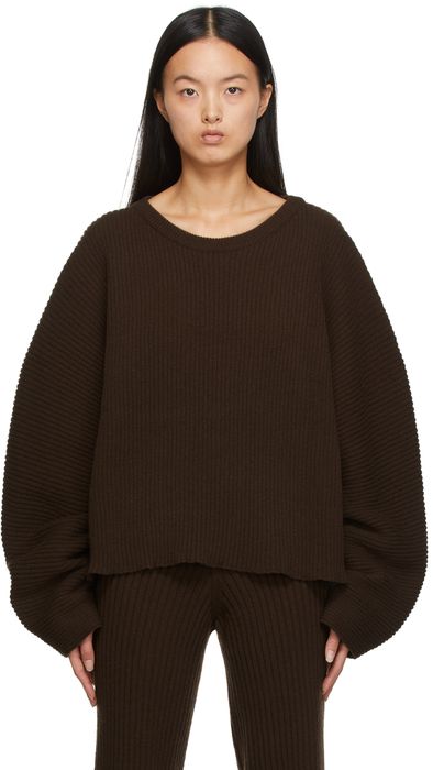 Baserange Brown Kai Crewneck Sweater
